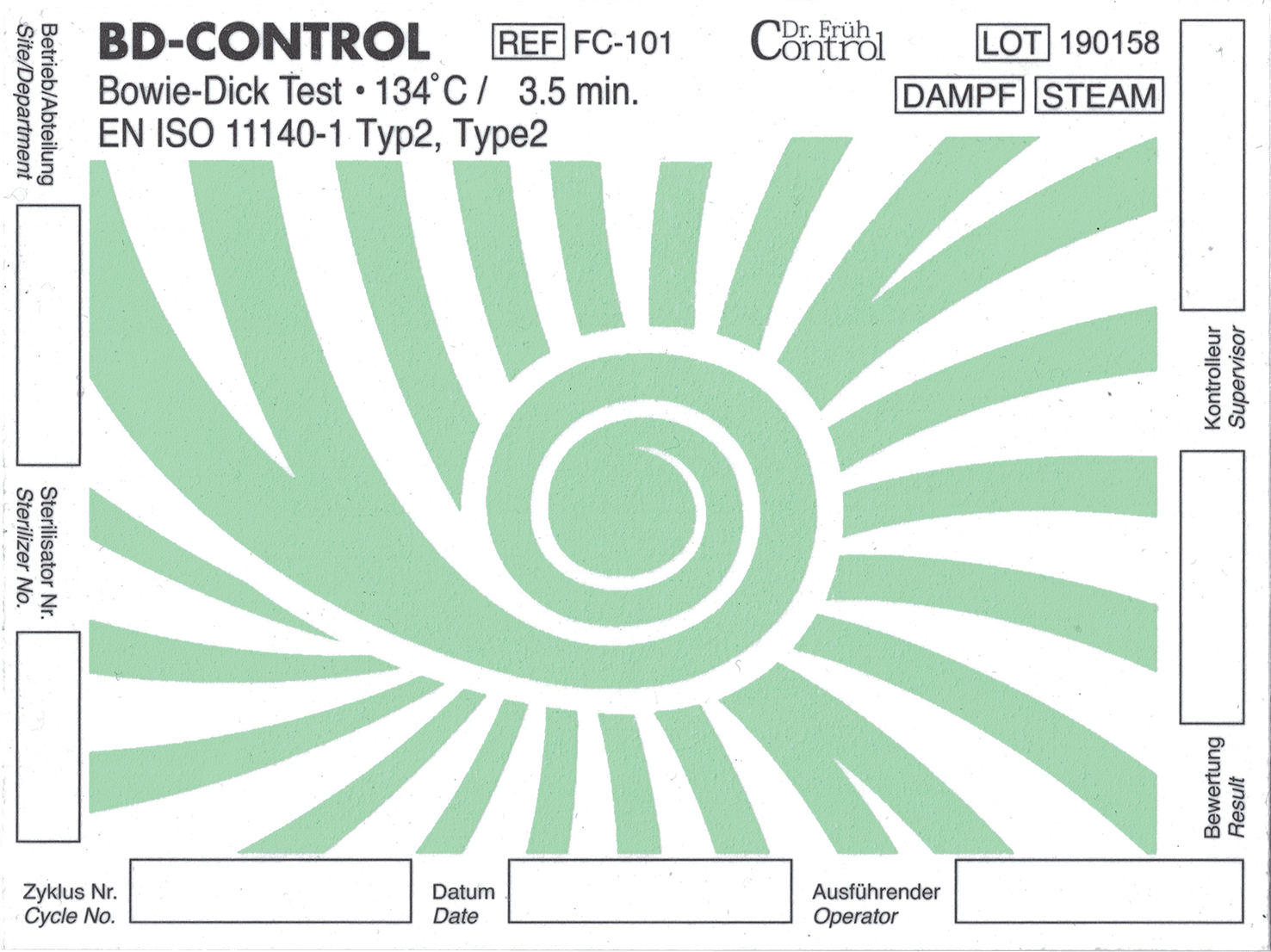 BD-Control Indikator vor Gebrauch